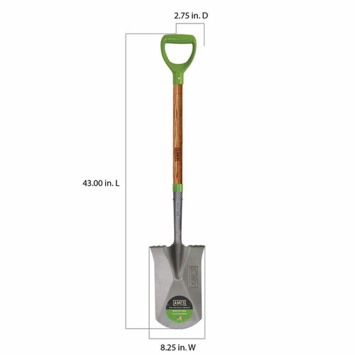 24 In. Wood Handle Garden Spade - Picture 5 of 12