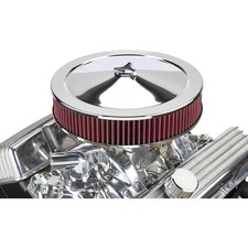 Chrome Air Cleaner With Washable Filter 14 X 3 Inch Chrome Air Cleaner With Washable Filter 14 X 3 Inch