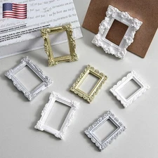 Mini Picture Frame Resin Fine Workmanship Small Size Miniature Photo Frames