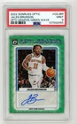 JALEN BRUNSON 2022 Panini Donruss Optic Opti-Graphs-Green Wave PSA 9 Knicks
