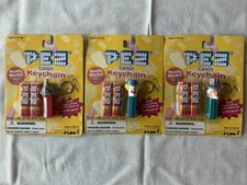 1998 Pez Candy Keychains all 3 styles, Uncle Sam, Elephant and Clown
