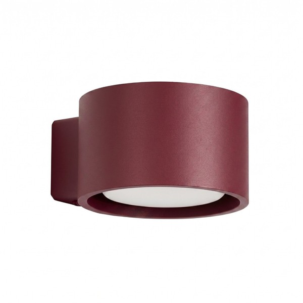 Wandleuchte Aluminium Burgund GX53 Esszimmer BüRo B:10 Cm Wandlampe Schlafzimmer-image
