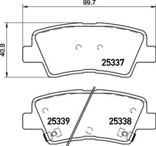 Bremsbelagsatz Scheibenbremse PRIME BREMBO P 30 106 für HYUNDAI KONA OS OSE OSI