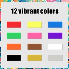 12 Colors Jumbo Markers 10Mm Felt Tip Acrylic Paint Pens Rock Painting Poster