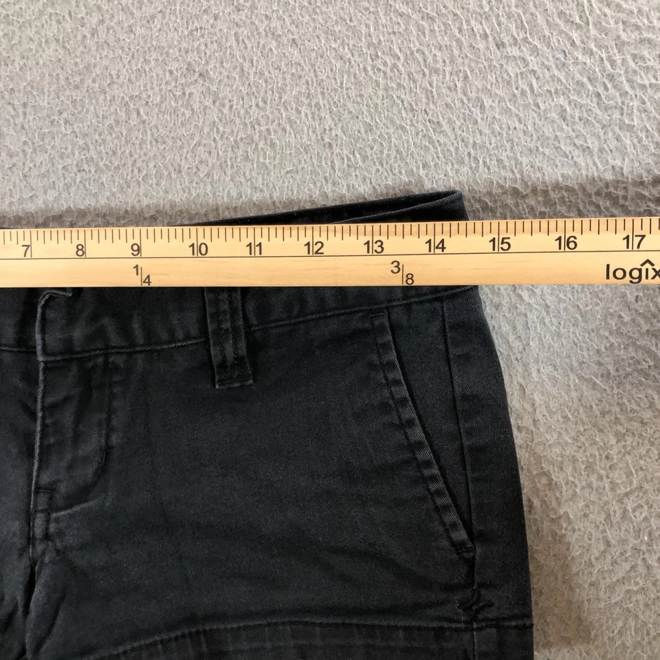 Pantalones Cortos Hurley Para Mujer 0 Negro Chino Algodón Spandex Tiro Bajo Primavera 2010 Informales Foto 3 de 4