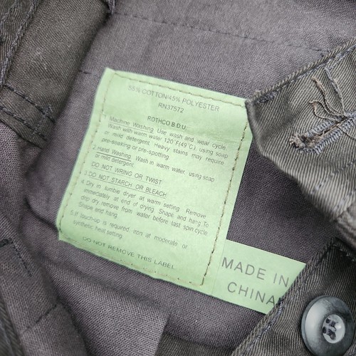 Rothco Cargo Pants Mens Large Regular Black BDU Tactical Military Combat Utility - Afbeelding 8 van 11