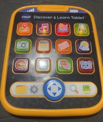 VTech Discover & Learn Tablet 12 Learning Apps 90+ Sounds Bilingual 9-36 Months