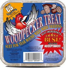 Woodpecker Suet Treat, Outdoor Wild Bird Food for Woodpeckers, Flickers and More