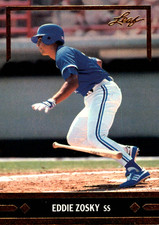 1991 Leaf GOLD ROOKIES #BC24 Eddie Zosky RC Toronto Blue Jays