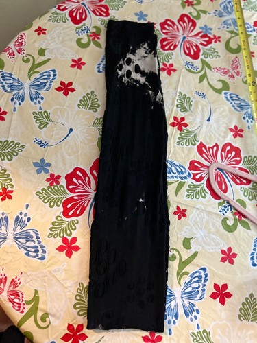 Neu mit Etikett schwarz weiß Adore Tunika mit Schal Art to Wear Lagenlook Spitzenlöcher XL - Bild 12 von 15