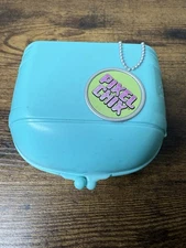 Pixel Chix Love 2 Shop Mall Flip Screen Teal Purse Interactive Virtual Toy WORKS