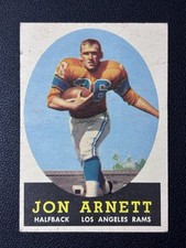 1958 Topps Football Jon Arnett #20 Rookie Card LA Rams. rookie card picture