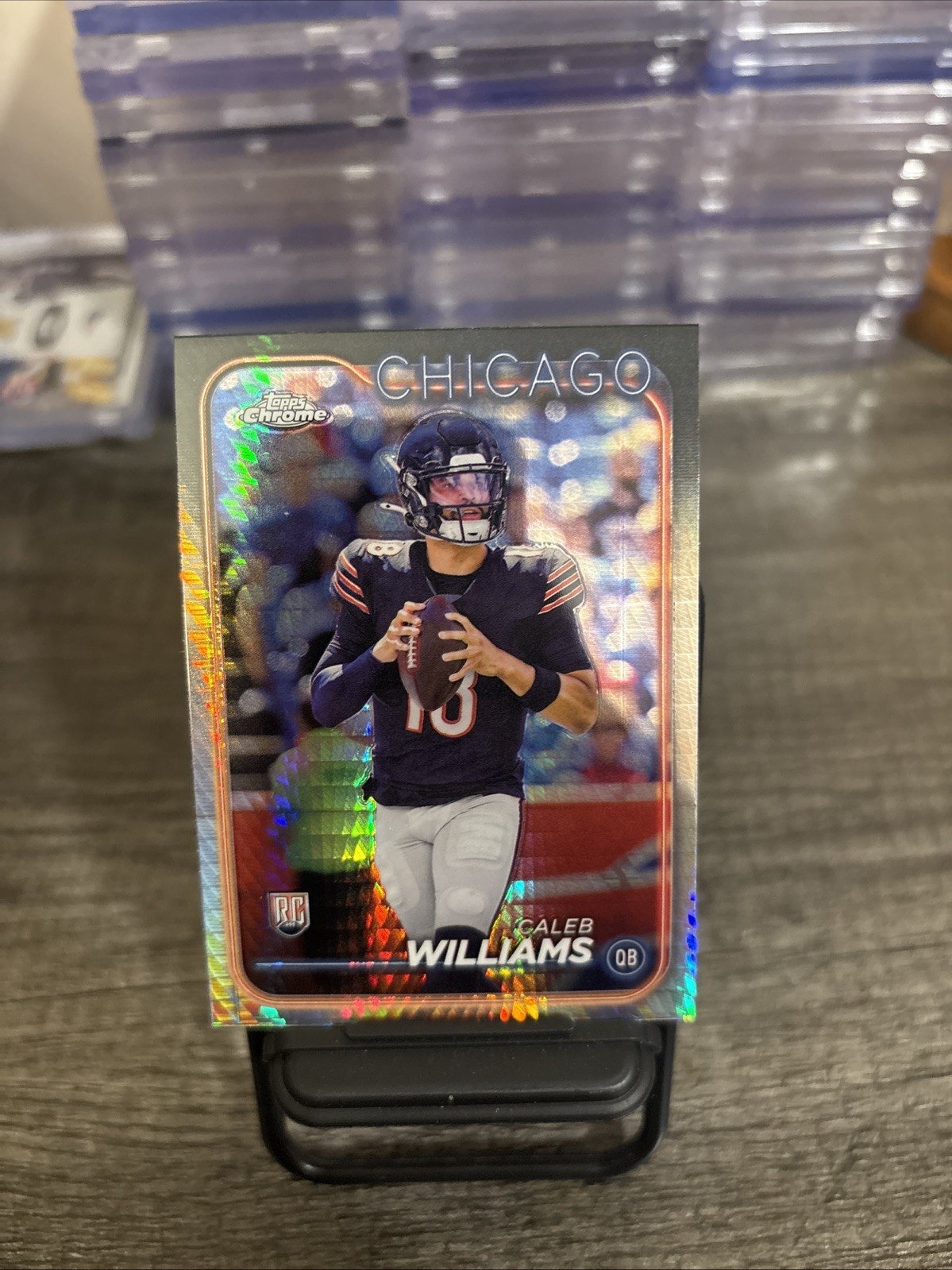 2024 Topps Chrome - Rookies Caleb Williams #202 Prism Refractor (RC)