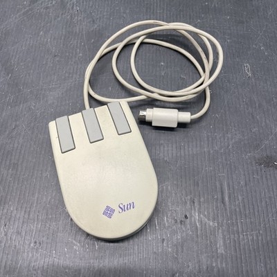 Original Sun Compact 1 PS/2 Retro Mouse Rarität 3 Tasten Maus (K109#d)