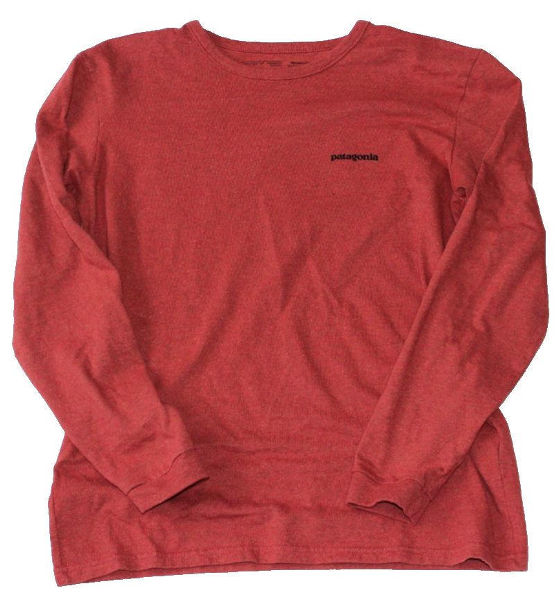 Patagonia Responsibili-Tee Women's T-Shirt Size XS Red Long Sleeve Style 37603