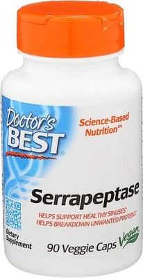 Doctor's Best Serrapeptase, 90 veggie caps