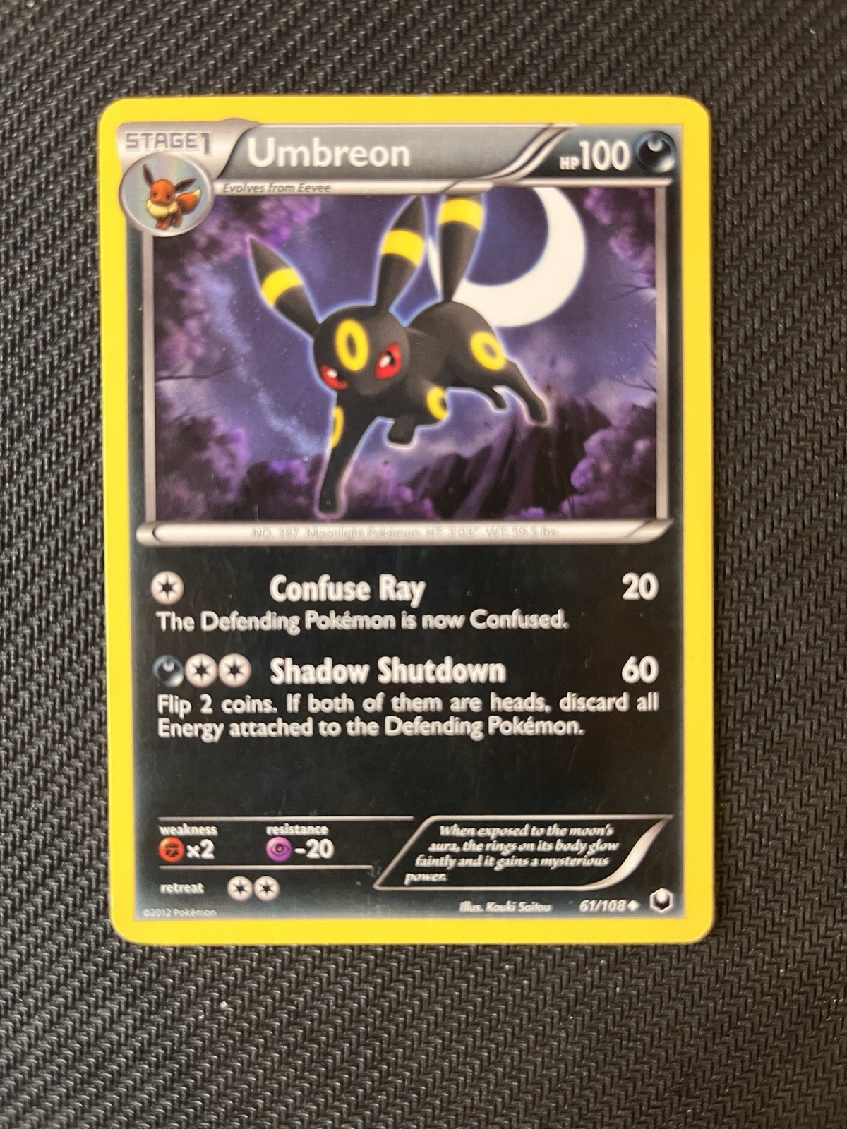 Umbreon (61) - 61/108 - Dark Explorers - Uncommon - LP