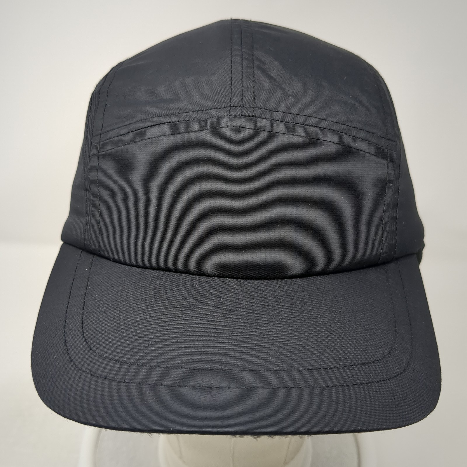 Lands' End Slideback 5 Panel Hat Solid Black One … - image 2