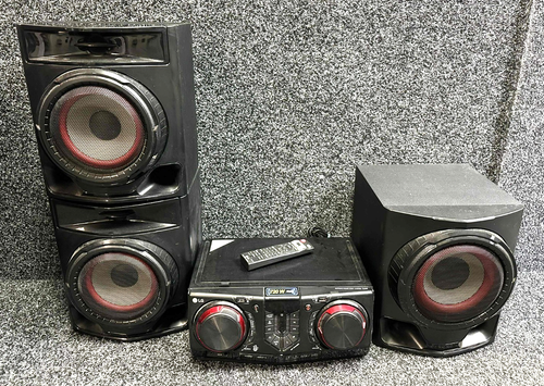 LG XBOOM CJ45 Hi-Fi Stereo System 720W with Bluetooth 4.0, USB AUX-In & Remote