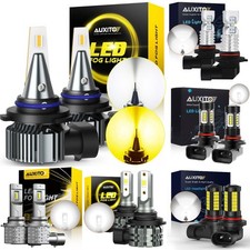 AUXITO 9006 HB4 LED Foglight Bulbs BEAM Super Bright Driving 16000LM CANBUS E