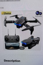 2024 E99Pro RC Drone 4K Professinal With 1080P Wide Angle HD Camera Foldable Hel