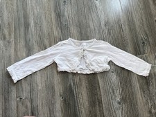 bpc Damen Bolero Jäckchen Weiß Rüschen Bau...