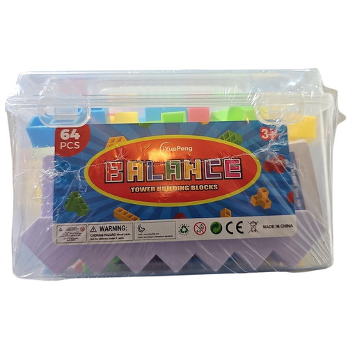 64 Pieces Colorful Building Blocks Creative Montessori Game Toy - Picture 1 of 4