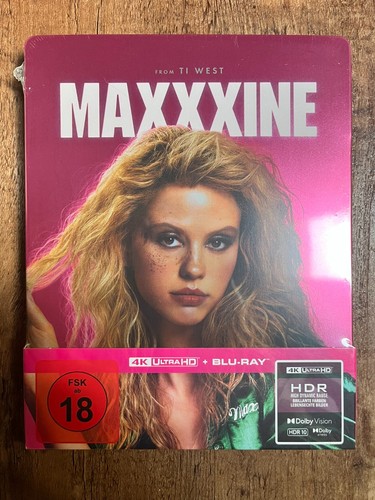 MaXXXine m. Steelbook (4K UHD + Blu-ray, EU Import, Region Free) *NEU/VERSIEGELT*