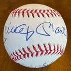 Mickey Mantle Whitey Ford Signed Autographed American League Baseball JSA LOA