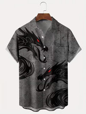 Retro Dragon Hawaiian Shirt - Adults  Youth