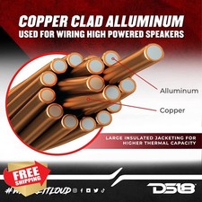 DS18 SW-16GA-100RB 16 Gauge Speaker Wire 100ft Red Black Audio Cable