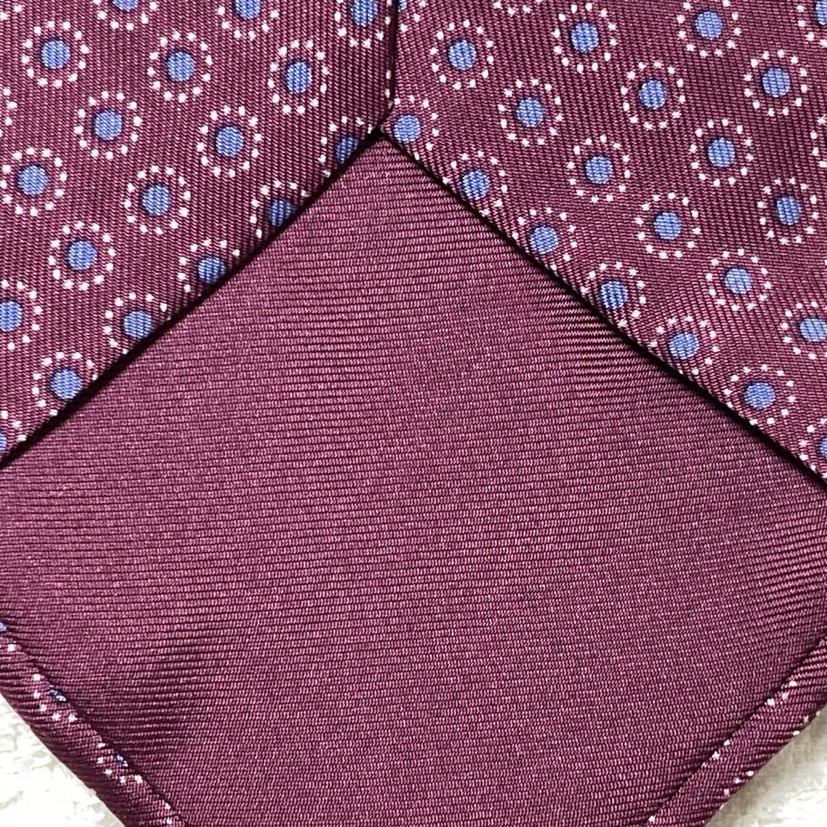 Condition HERMES Tie Small Pattern Circle Dots Al… - image 9