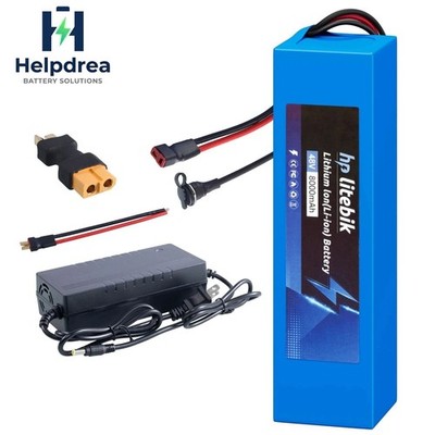 48V Ebike Battery for 350W 500W 750W 1000W Electric Bike Bicycle Scooter 30A BMS