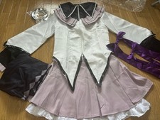 Homura Akemi Uniform Puella Magi Madoka Cosplay Costume And Wing