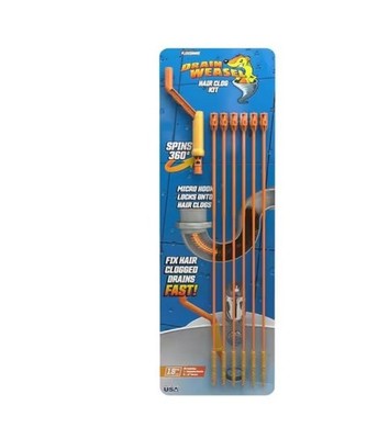 Flexisnake Drain Weasel Sink Snake Hair Clog Remover Tool, Pipe, Bathroom, Batht