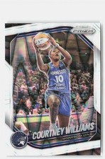 2025 Panini Prizm WNBA #69 Courtney Williams White Seismic Prizms