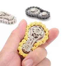 Fidget Toy Roller Chain Metal Hand Spinner EDC Anxiety Stress Relief Adult Gift