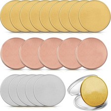 20 Pieces Blank Coin Threaded Edged 40 mm with Acrylic Box Engravable