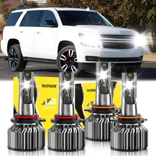 4x LED Headlight Bulb High/Low Beam Light Kit For Chevrolet Tahoe 1995-2005 2006