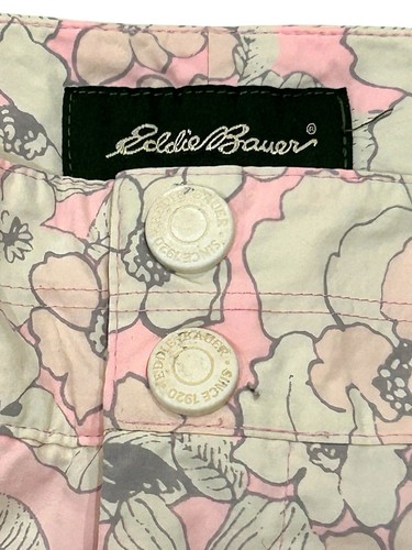Eddie Bauer rosa und weiß Hawaii Shorts Damengröße 18 Nylon