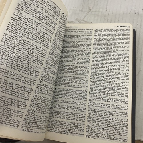 Heilige Bibel 1977 KJV Wörterbuch Konkordanz braun Leder roter Buchstabe Nelson wie besehen - Bild 9 von 11