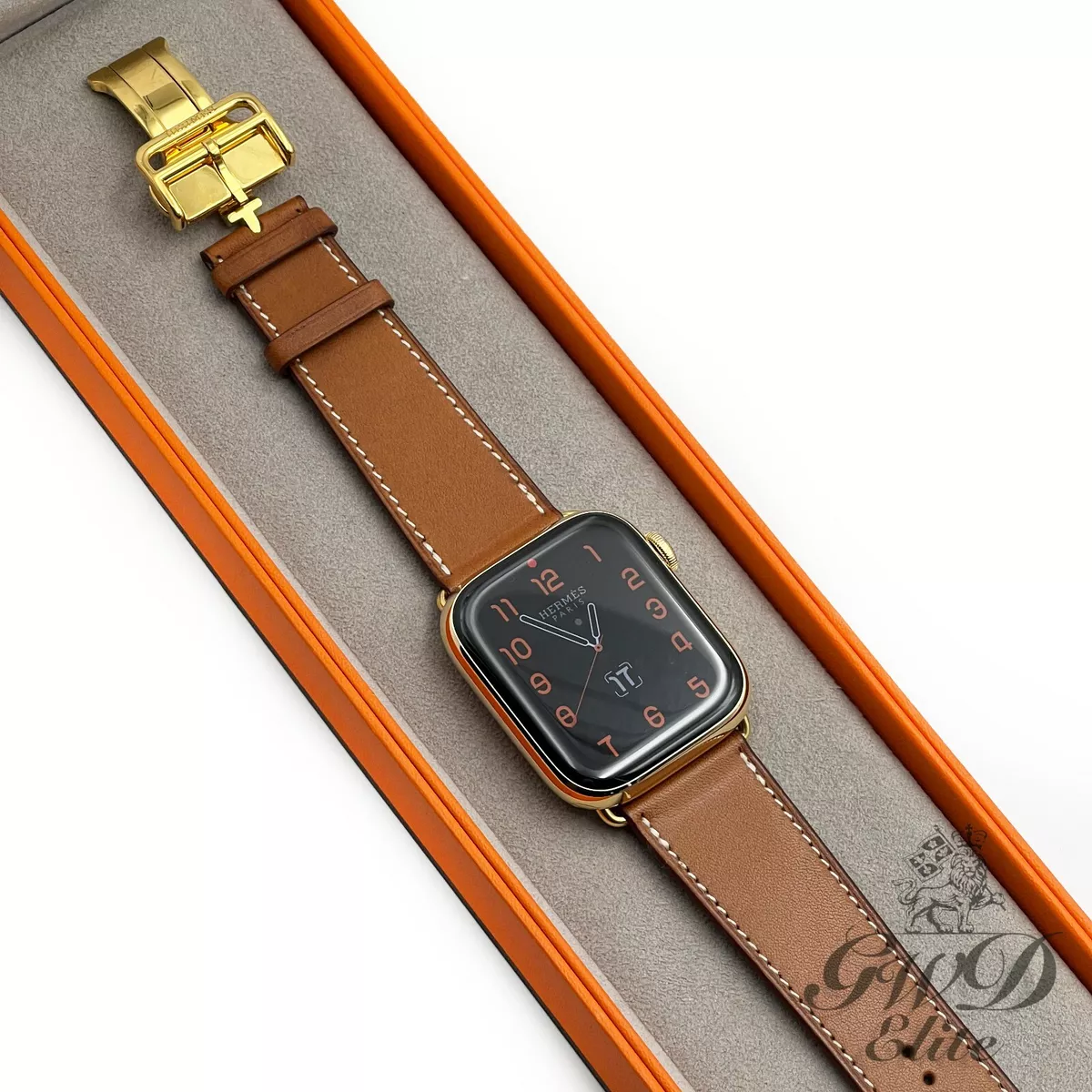 Apple Watch Series 7 Hermes Edition with a custom Louis Vuitton