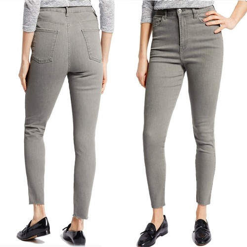 M\u0026S Mid Rise SUPER SKINNY Cut Hem JEANS 