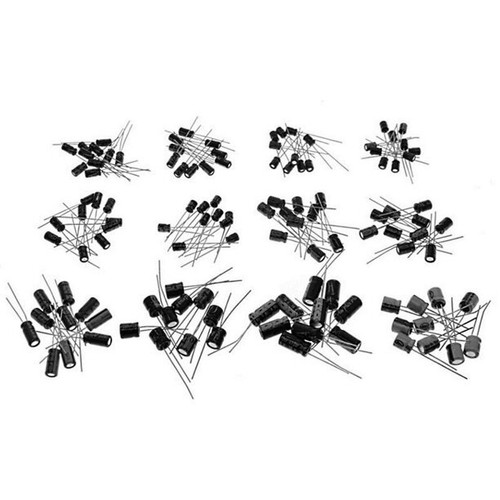 120Pcs 12 Values 0.22uF-470uF Aluminum Electrolytic Capacitor Assortment Kit - Picture 5 of 5
