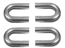 Mild Steel Exhaust Pipe Mandrel Tubing Bend 180 Degree 2 14 Slip Fit Set Of 4
