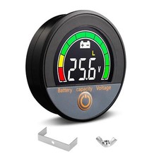 12V 24V 48V 60V 84V Voltage Meter Waterproof IP67 Battery Capacity  LCD Digita...