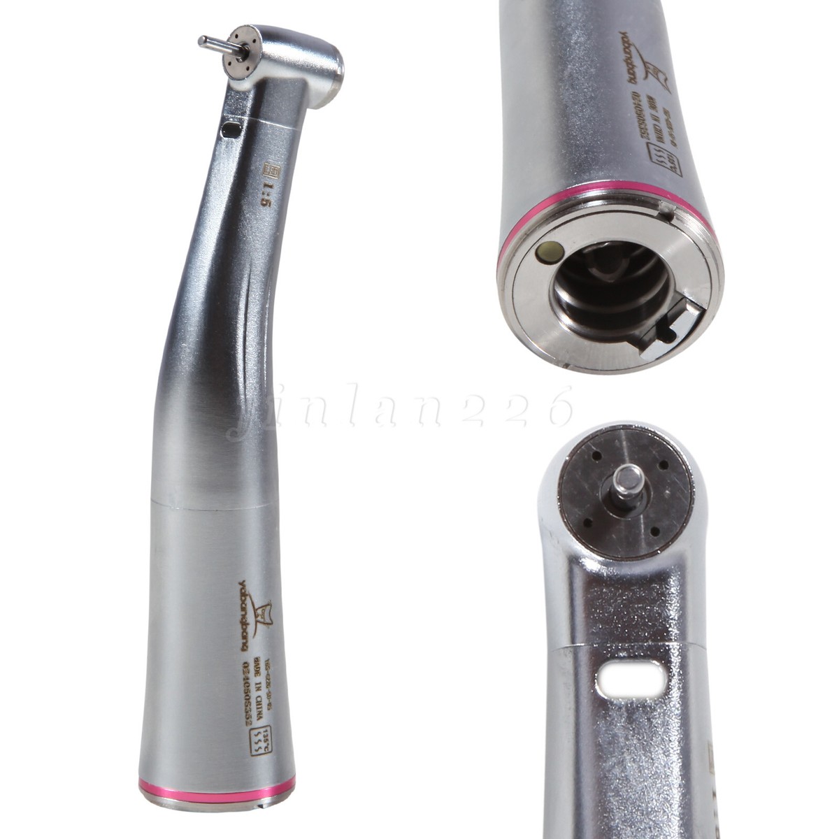 Dental 1:5 Optic LED Contra Angle Increasing Handpiece Fit Dental 1:5 Optic LED Contra Angle Increasing Handpiece Fit