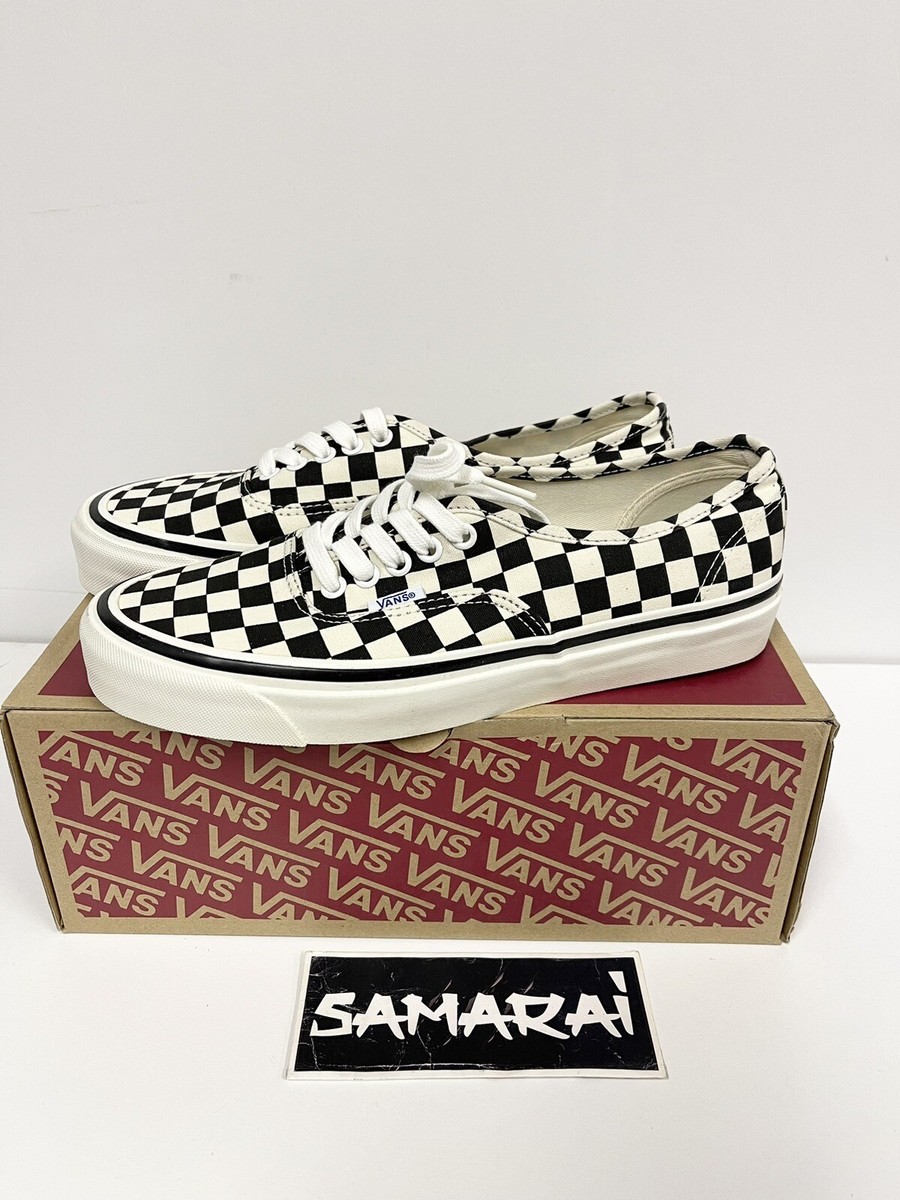 VANS AUTHENTIC 44 DX ANAHEIM FACTORY Black/Checker - Size VANS AUTHENTIC 44 DX ANAHEIM FACTORY Black/Checker - Size