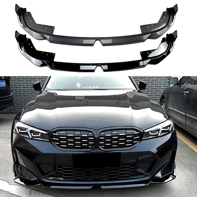 CB Look Front Bumper Spoiler For BMW 3 Series G20 LCI M Sport 320i 325i 2023-26