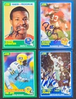 (4) 1989 Score Autographed Football Cards w/ Steve Atwater & Roger Craig
